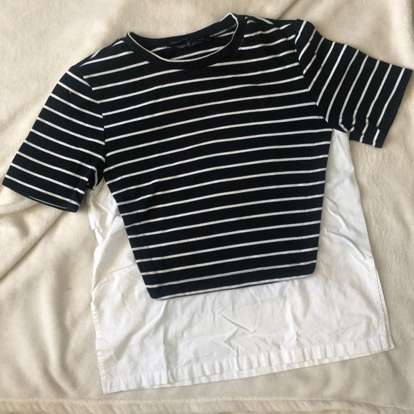 Layered Look English Factory Striped Shirt - Picture 6 of 9